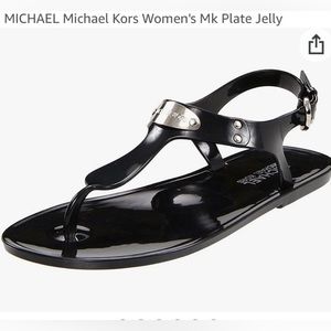 MICHAEL Michael Kors Women's Mk Plate Jelly black